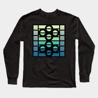 “Dimensional Planetary Systems” - V.5 Blue/Green - (Geometric Art) (Dimensions) - Doc Labs Long Sleeve T-Shirt